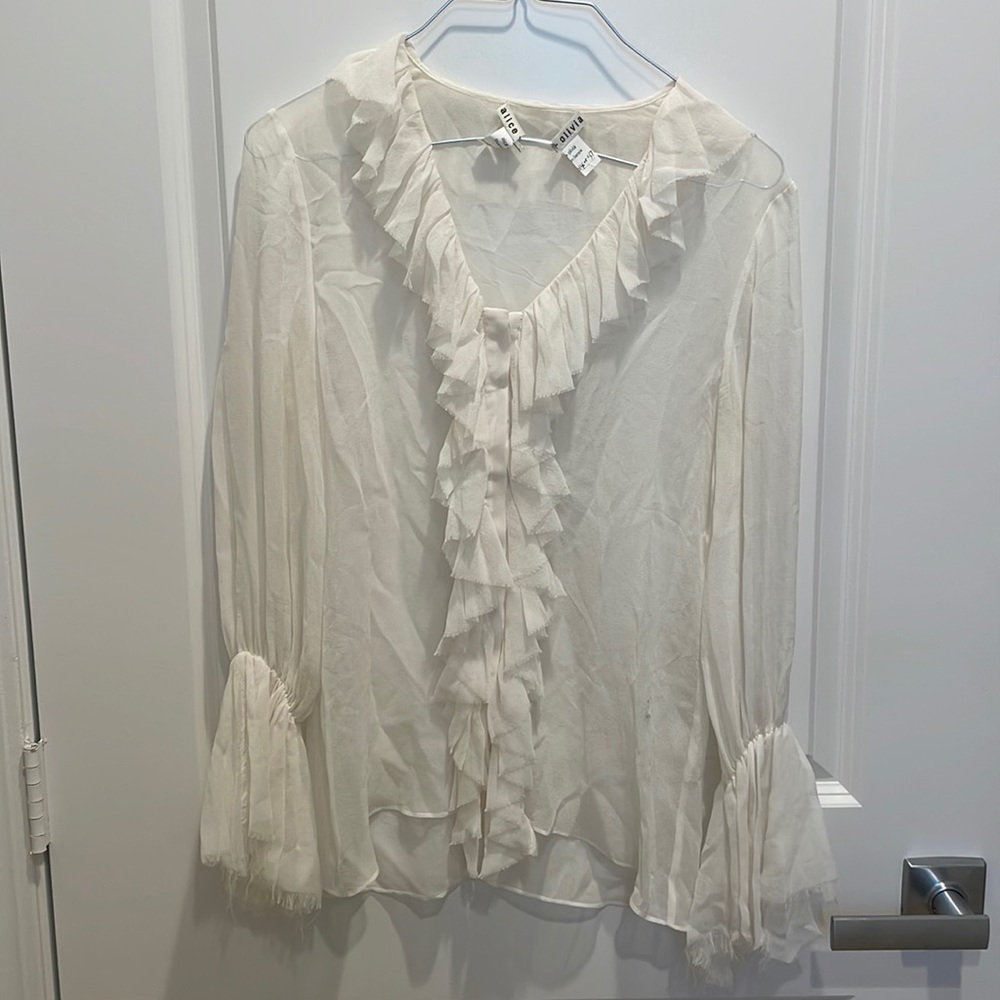 Alice and Olivia white top